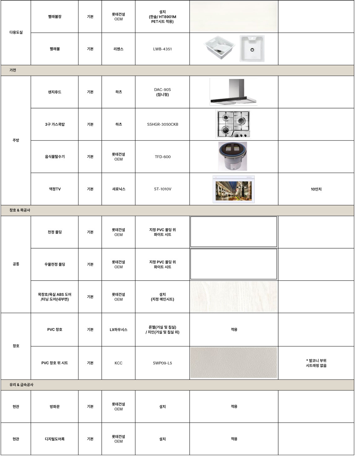 마감재 리스트 3